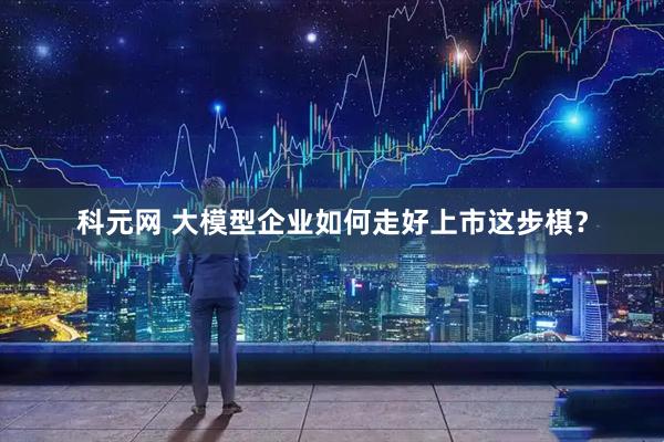 科元网 大模型企业如何走好上市这步棋？